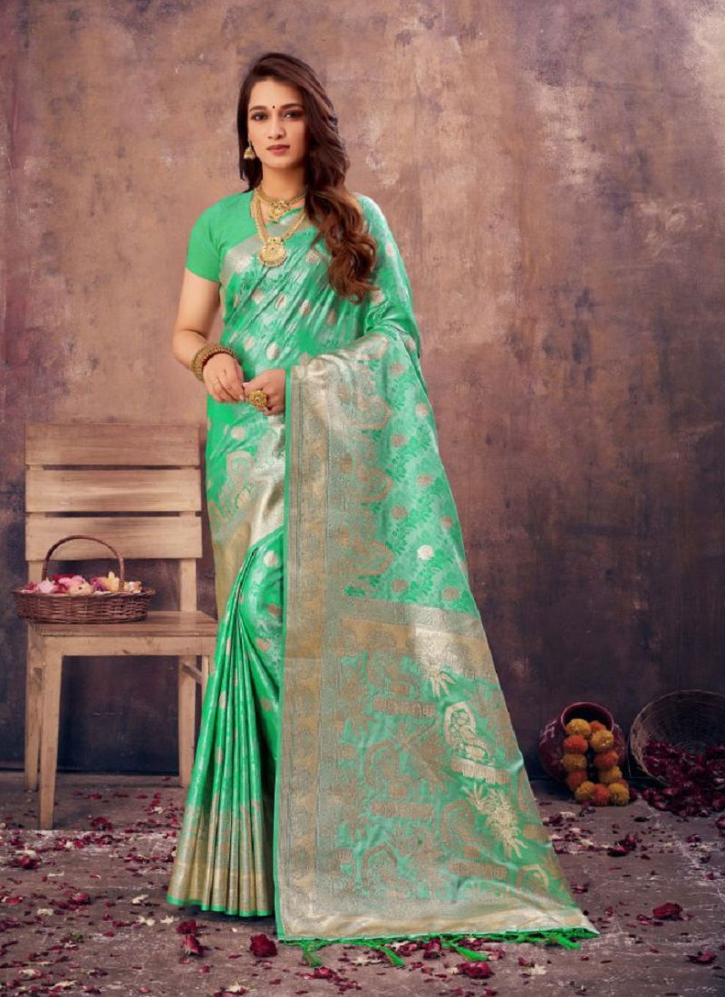 Bunawat Ameera Banarasi Silk Wedding Saree Catalog